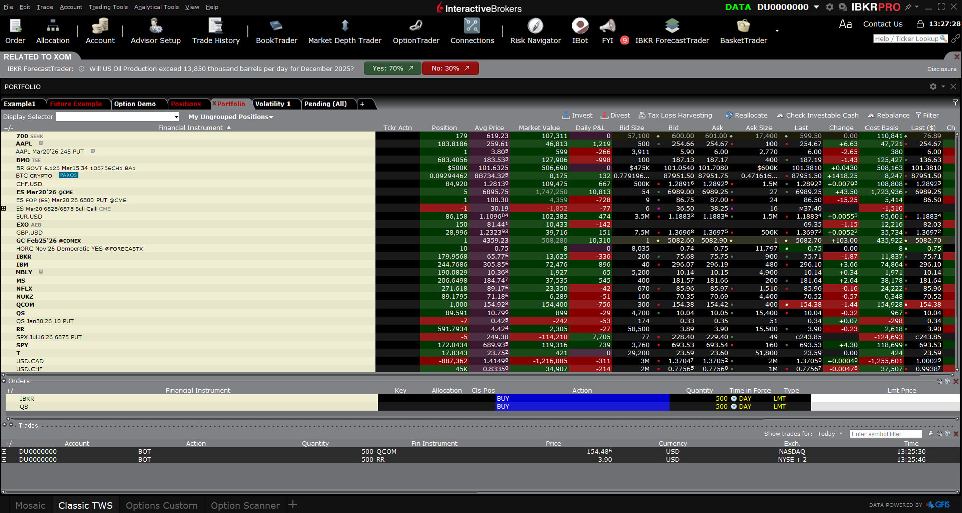 Screenshot from SAC Professional Workstation