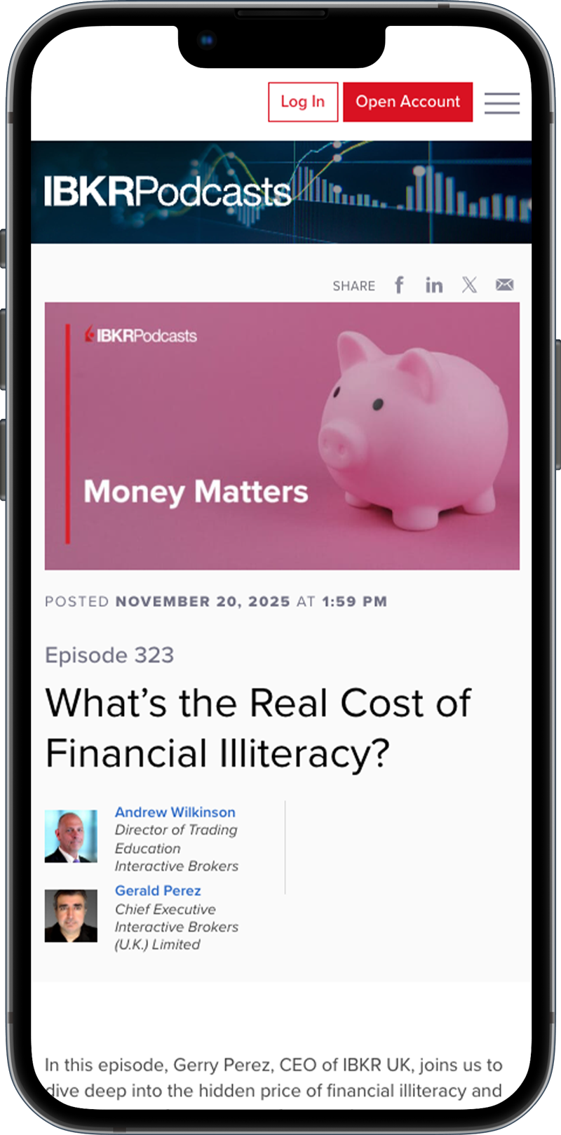 iPhone with SAC Campus Podcasts