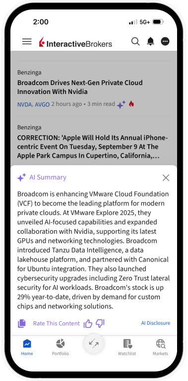 SAC Mobile User Interface